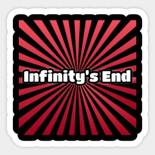 Infinity's End Red Transparent Logo Sticker